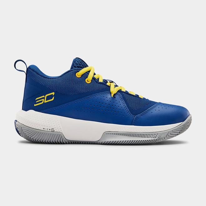 Under Armour SC 3ZER0 IV - Chlapcenske Basketbalove Topanky - Kráľovská Modrá/Biele